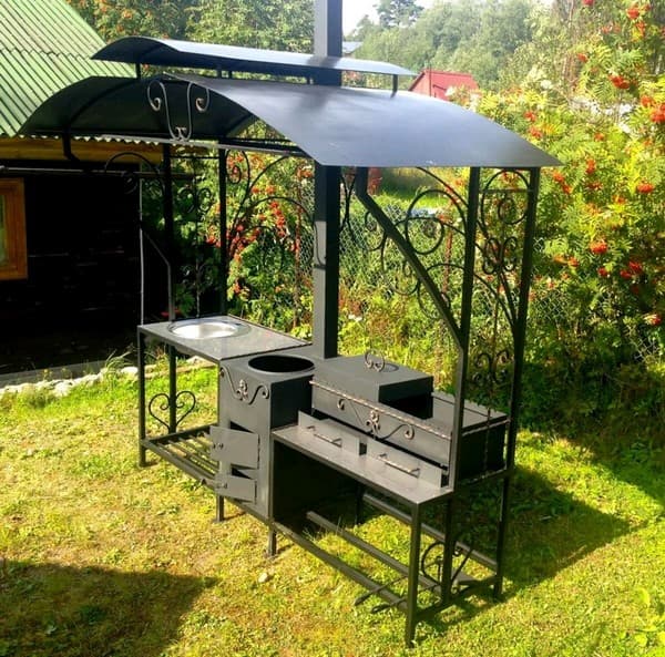 grille en fer forgé