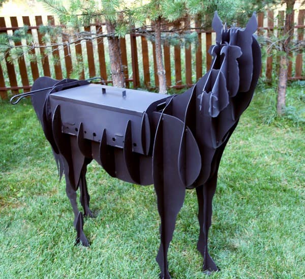 grille en fer forgé