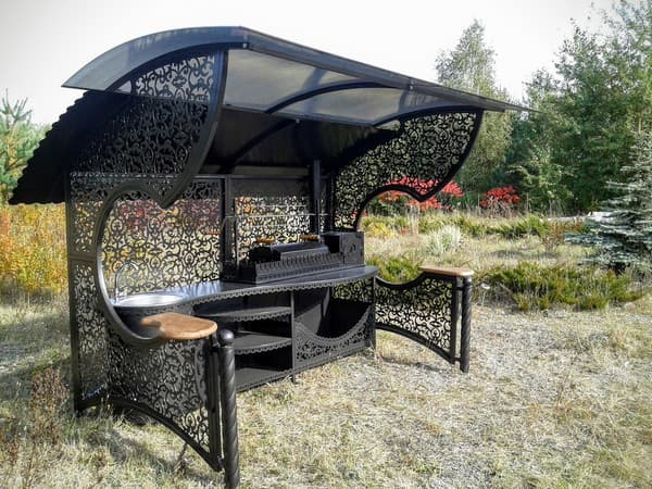 grille en fer forgé