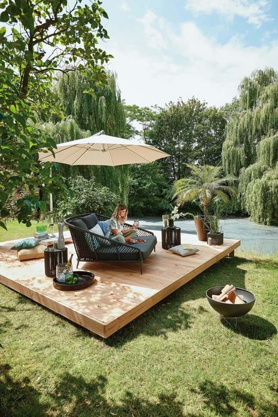 cour intérieure d'une maison privée