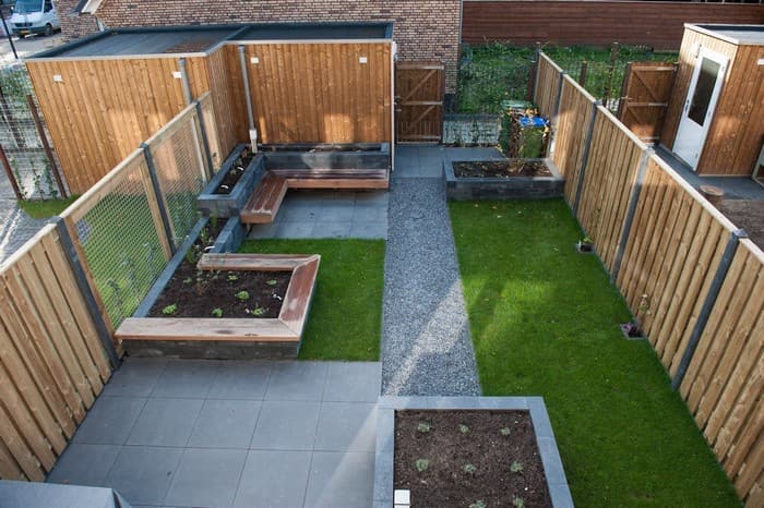 conception de cour dans une maison privée