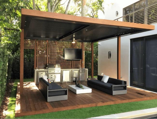 conception d'une véranda dans une maison privée