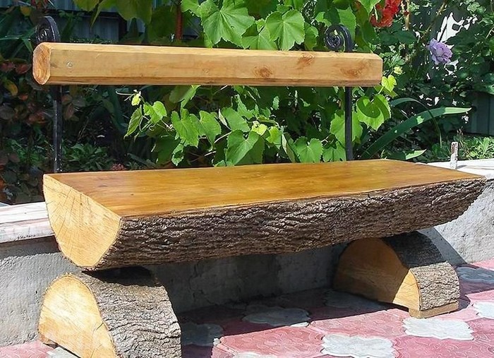 bancs en bois