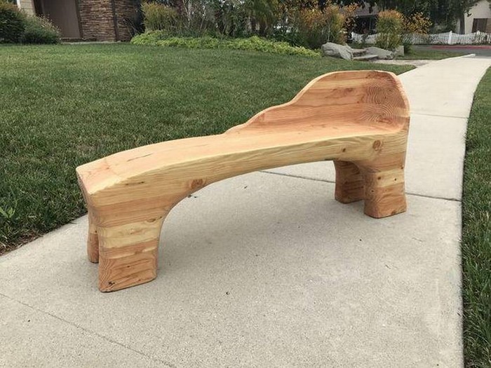 bancs en bois