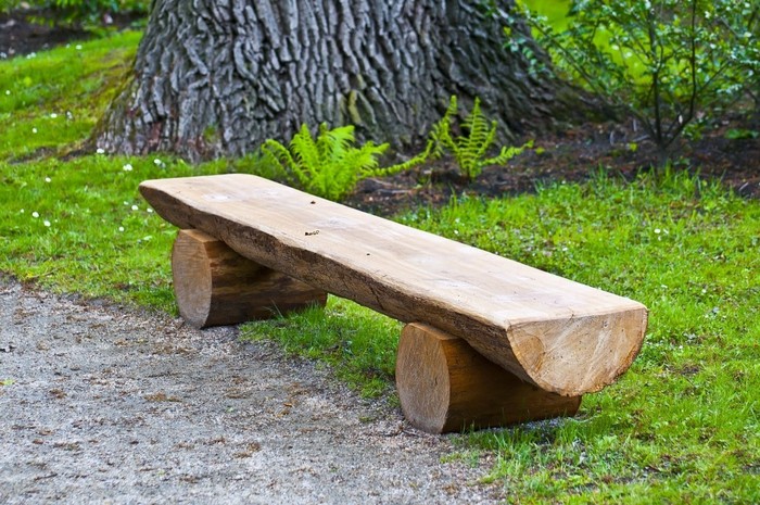 bancs en bois