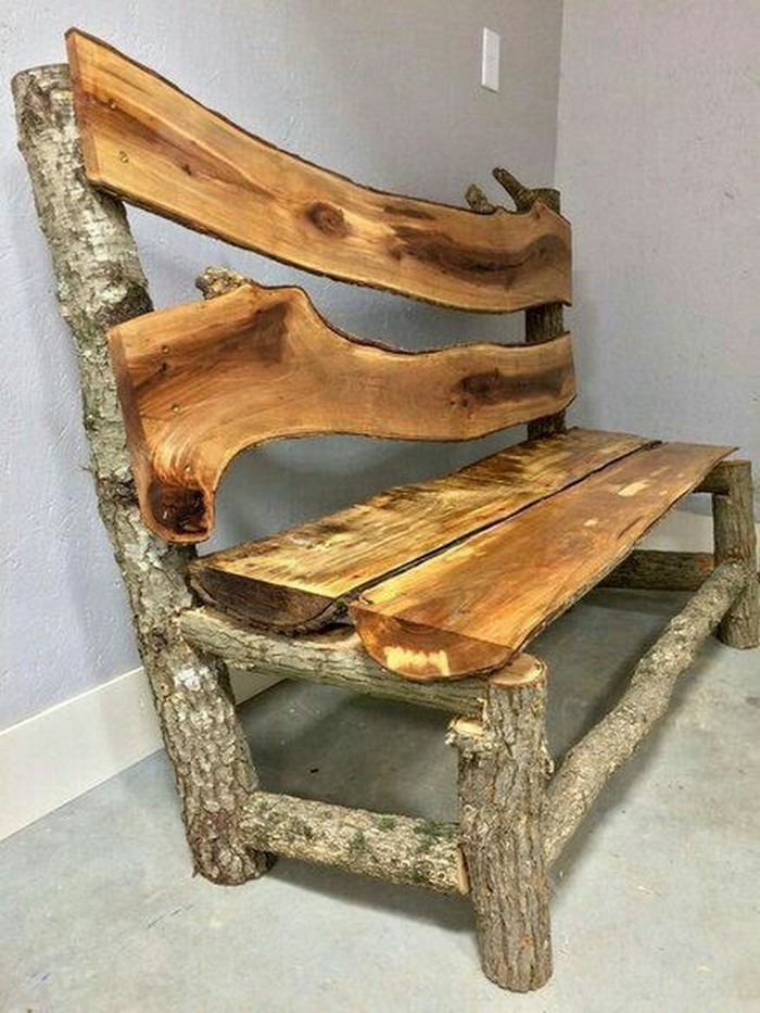 bancs en bois