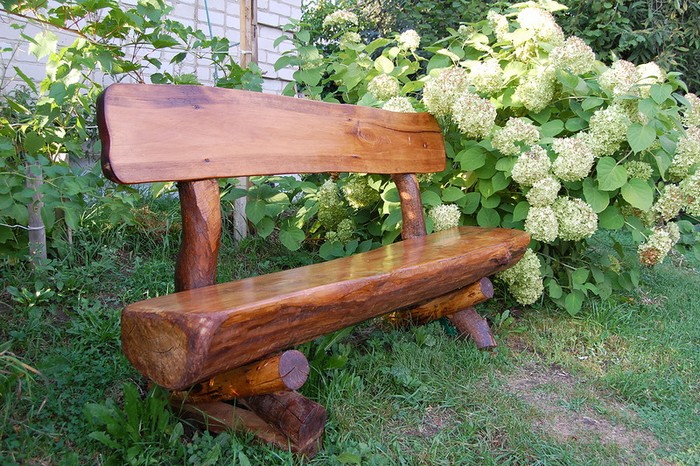 bancs en bois