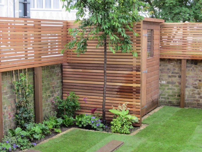 clôture à lamelles