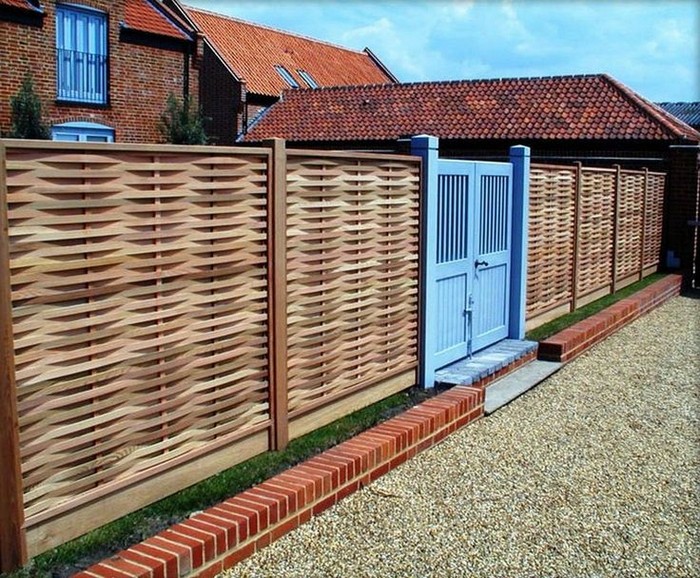 clôture à lamelles