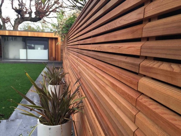 clôture à lamelles