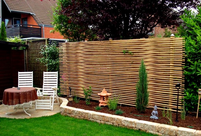 clôture à lamelles