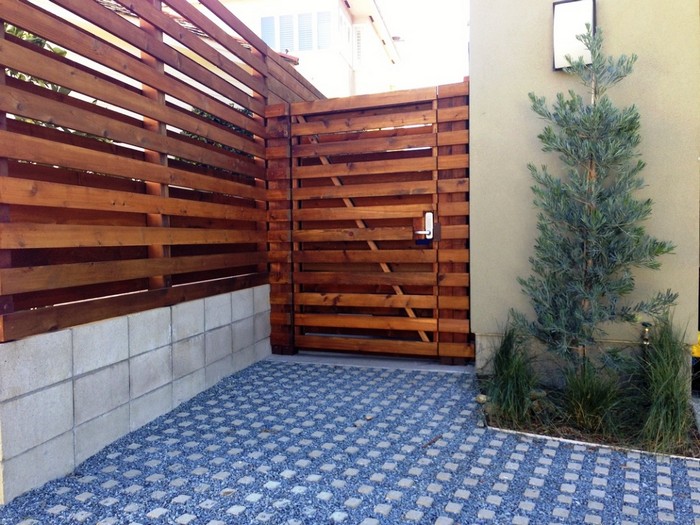 clôture à lamelles