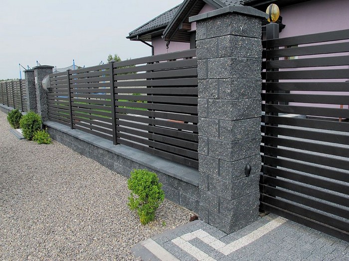 clôture à lamelles