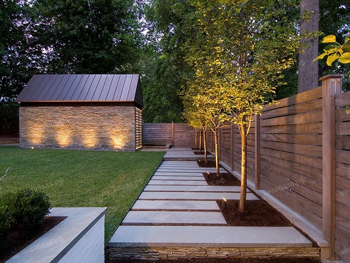 clôture à lamelles