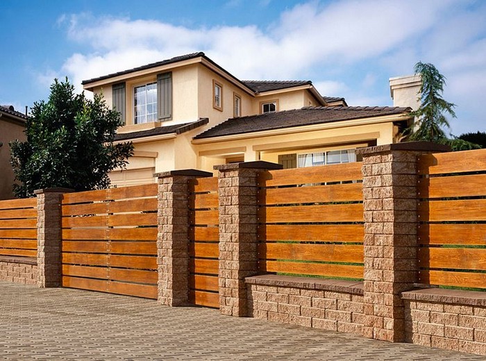 clôture à lamelles