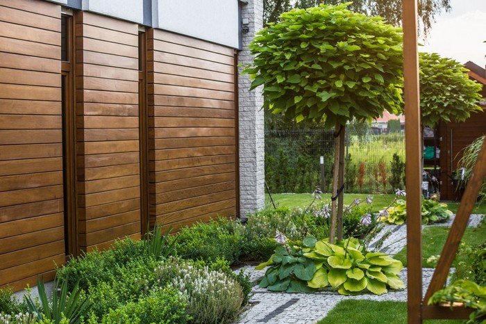 clôture à lamelles