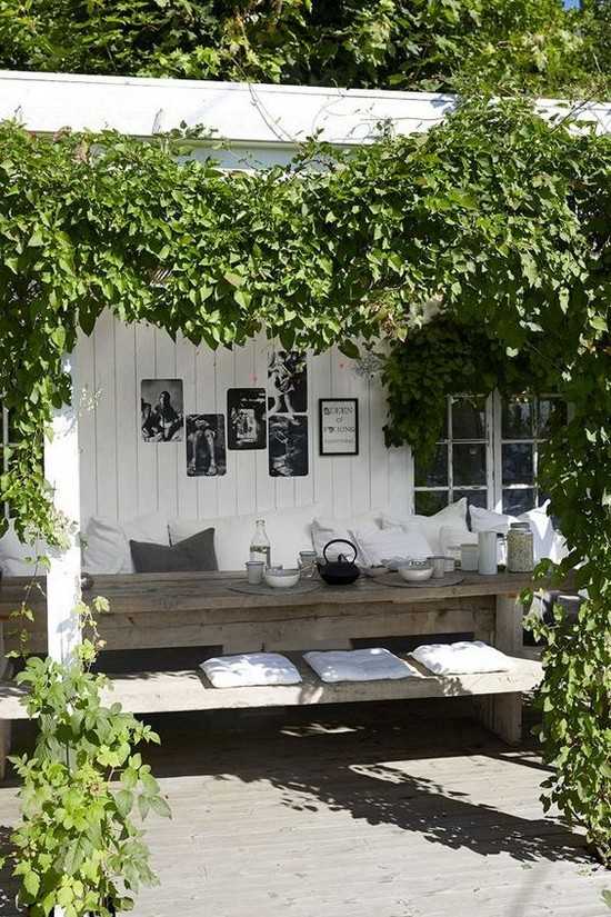 décoration de la cour d'une maison privée