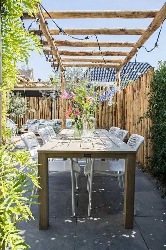 décoration de la cour d'une maison privée