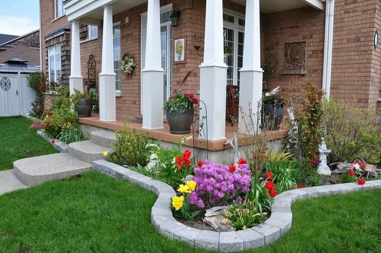 conception de parterre de fleurs