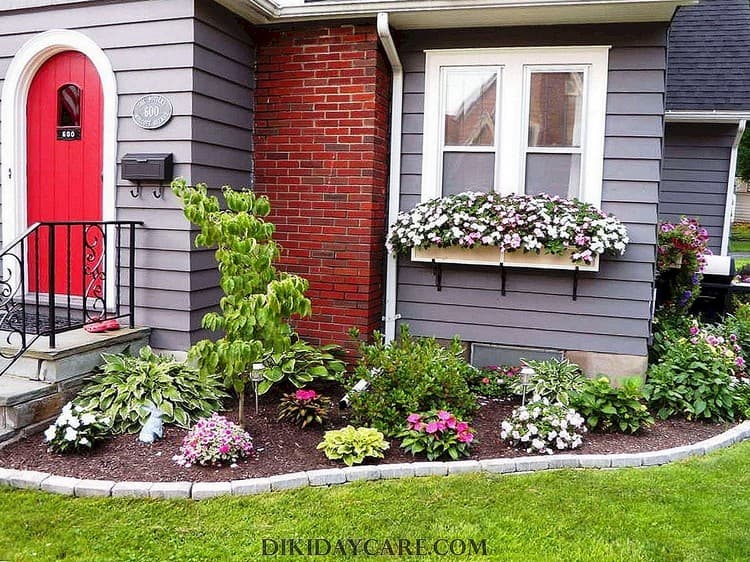 conception de parterre de fleurs