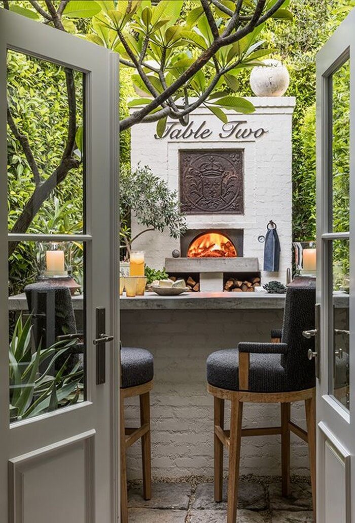 aire de barbecue dans le pays