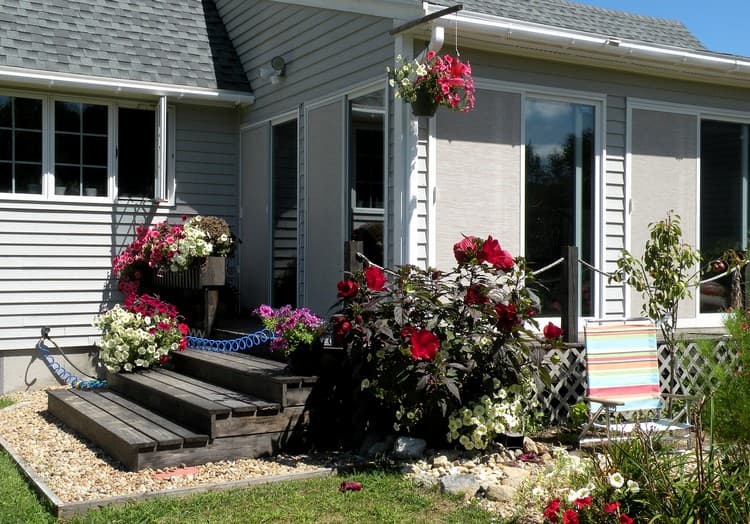 conception de parterre de fleurs