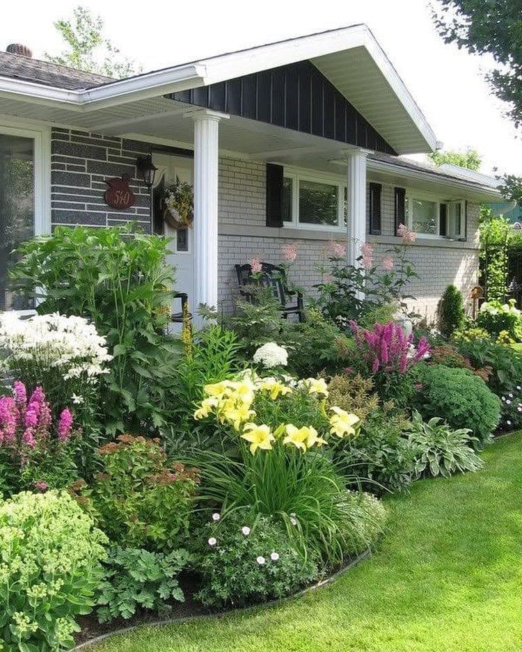 conception de parterre de fleurs