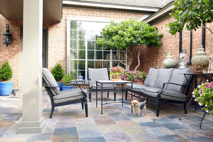 conception de cour de maison privée