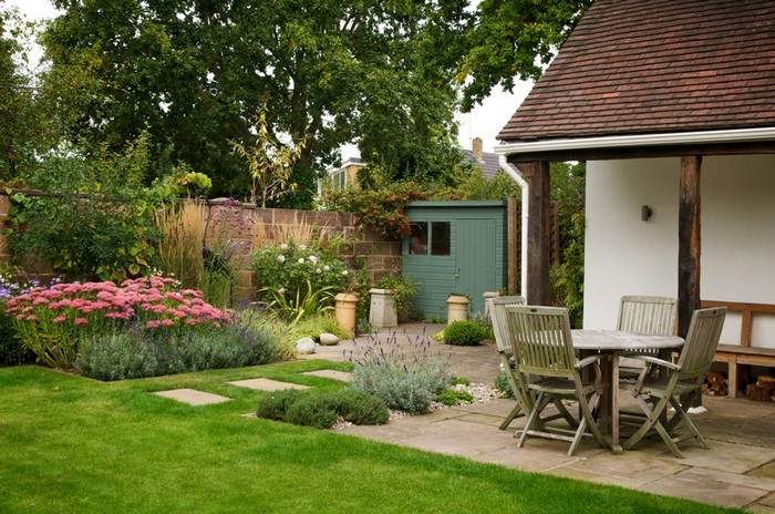 conception de cour de maison privée