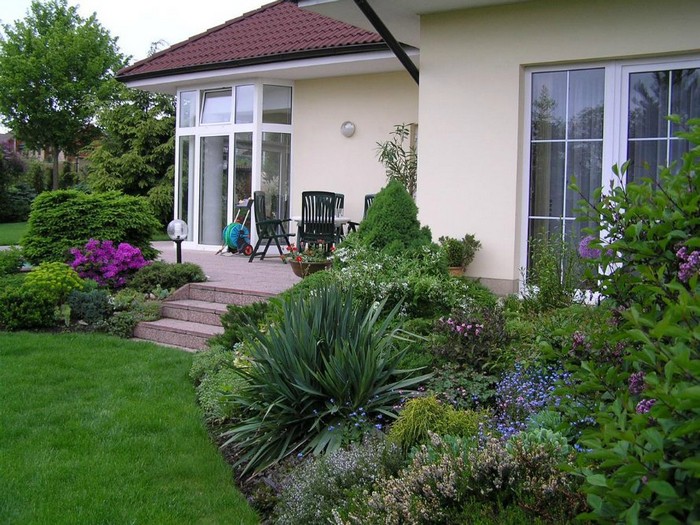 conception de cour de maison privée