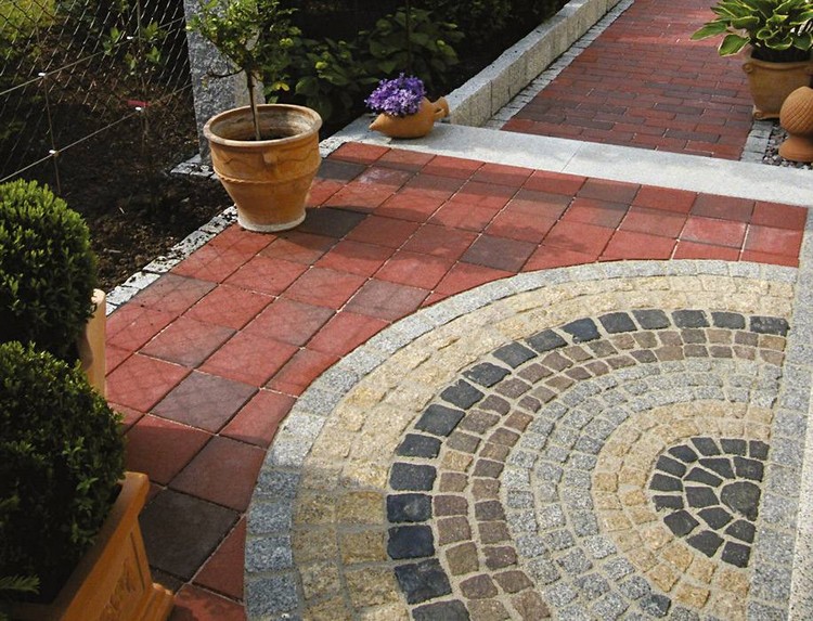 pose de briques de clinker