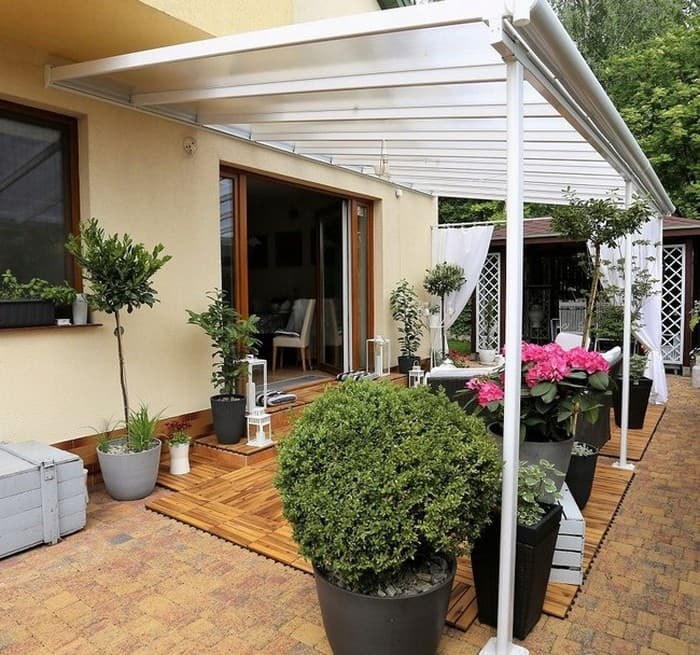 aménagement de la terrasse