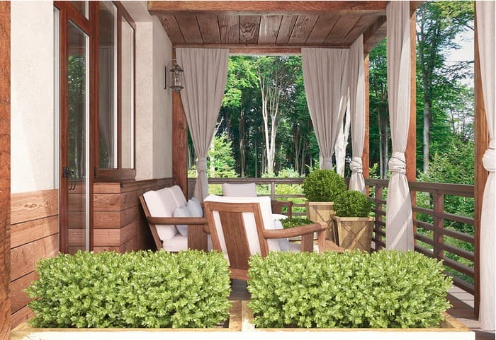 aménagement de la terrasse