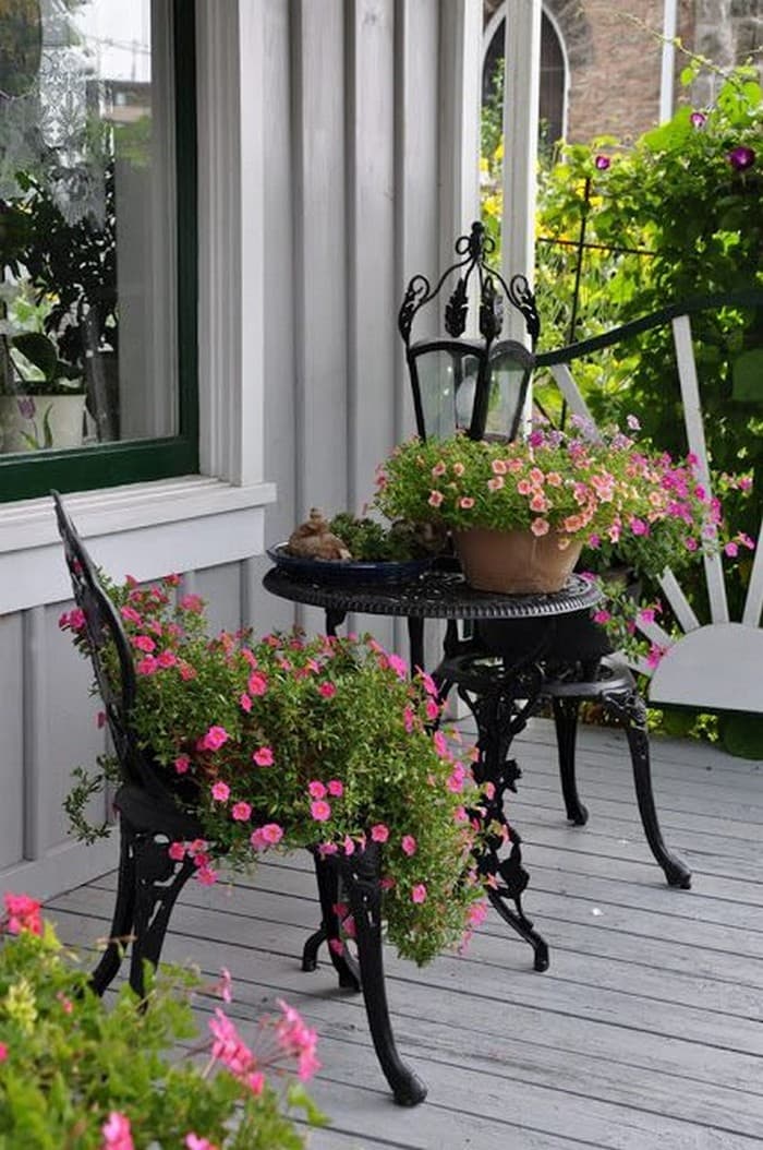 aménagement de la terrasse