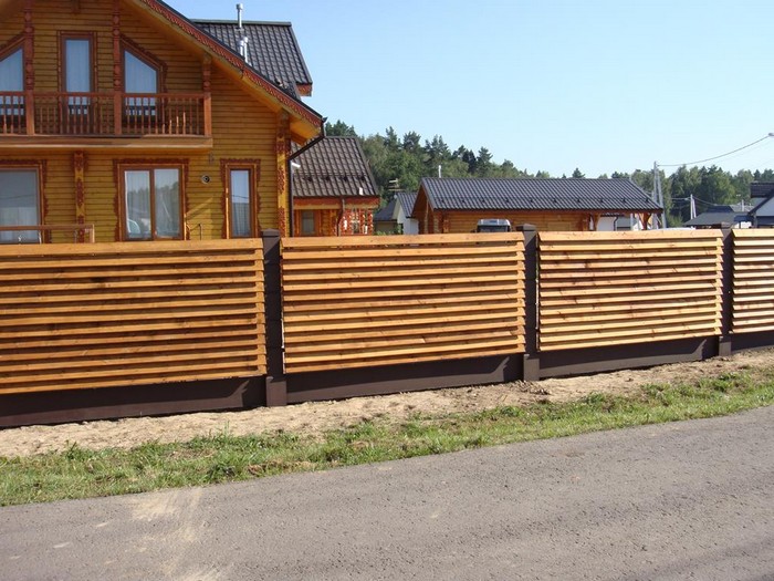 Belles clôtures en bois