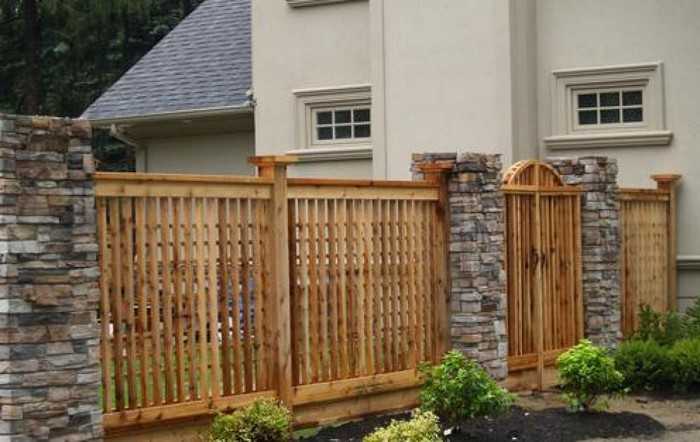 clôture en bois