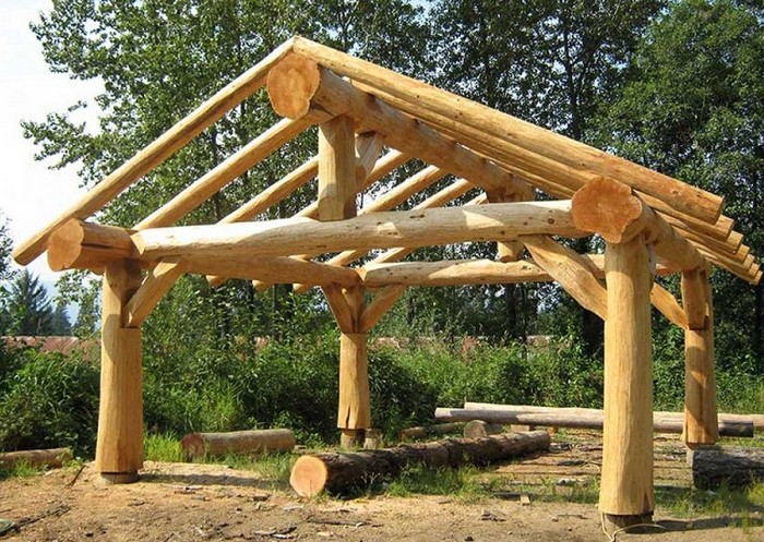 Gazebo en rondins