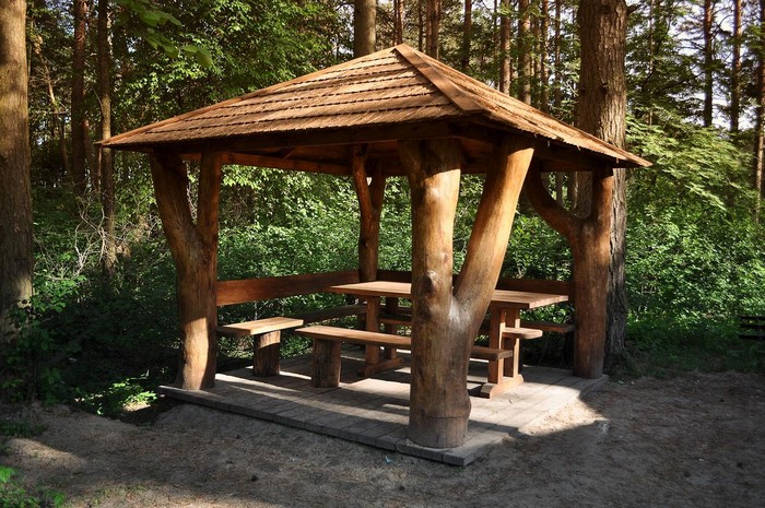 Gazebo en rondins