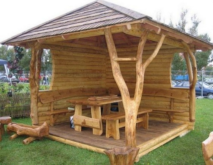 Gazebo en rondins