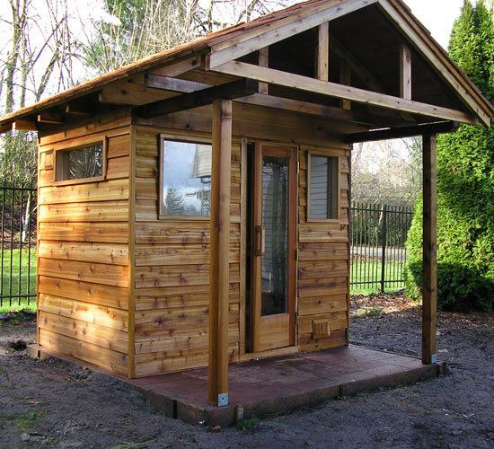 Toilettes de rue pour une résidence d'été