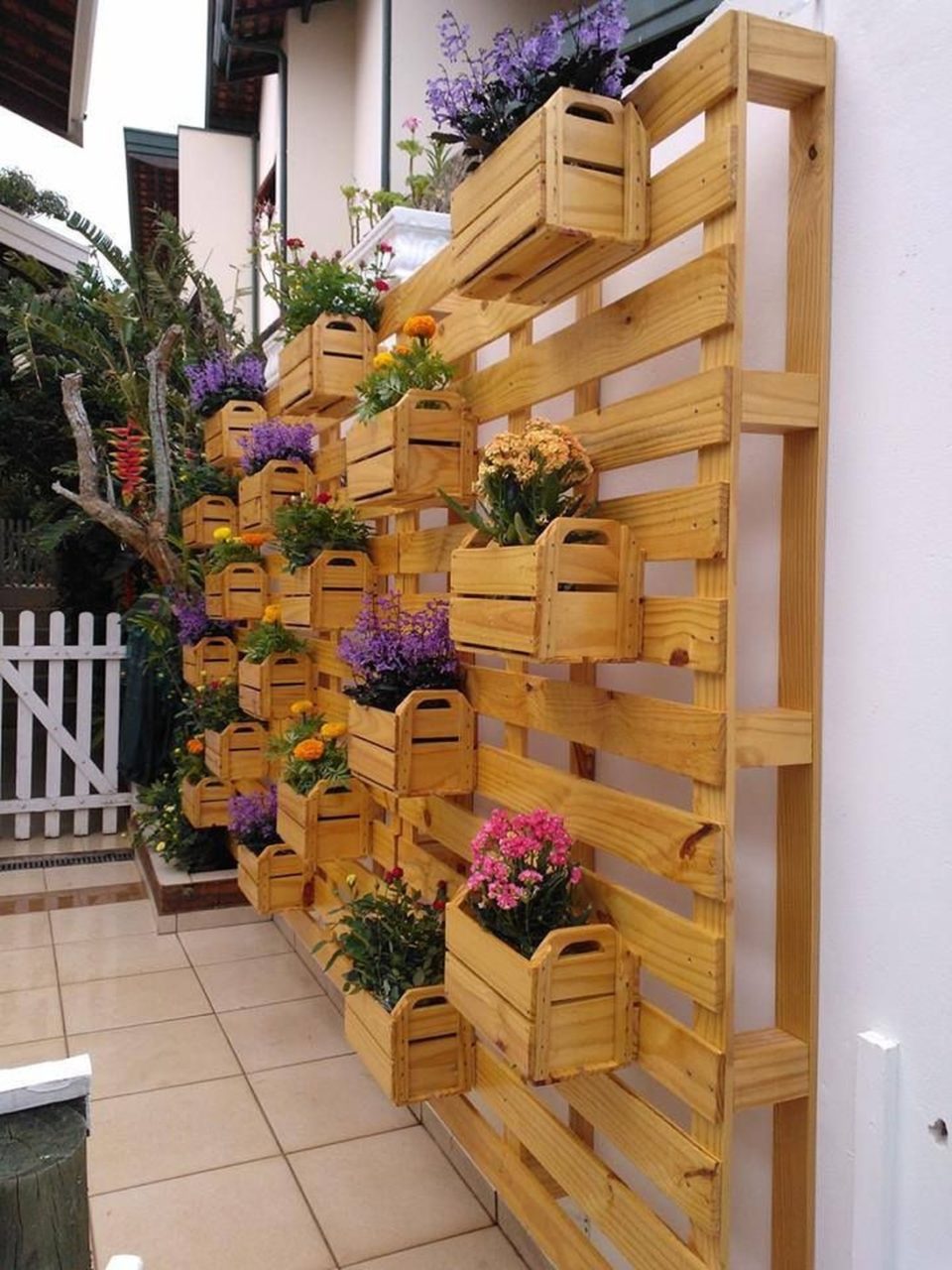Parterres de fleurs verticaux bricolage