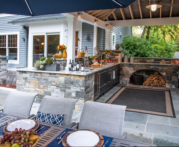 Conception de cuisine de salle à manger