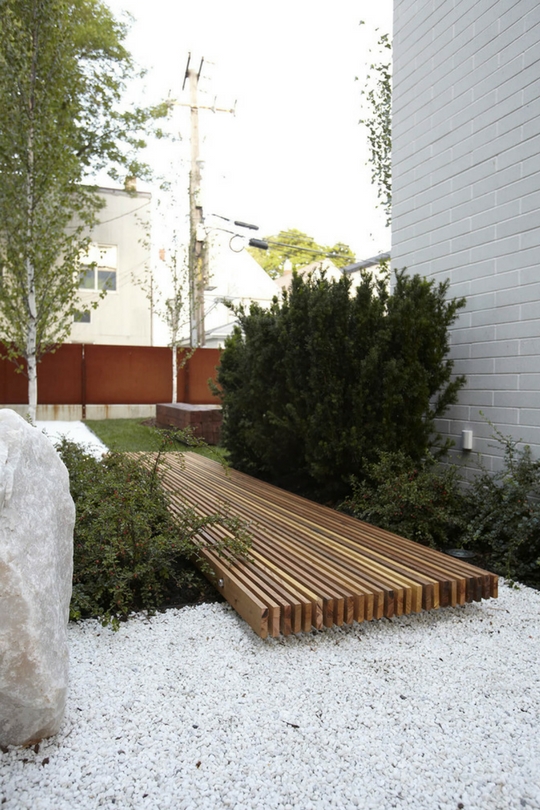 Allées de jardin en bois