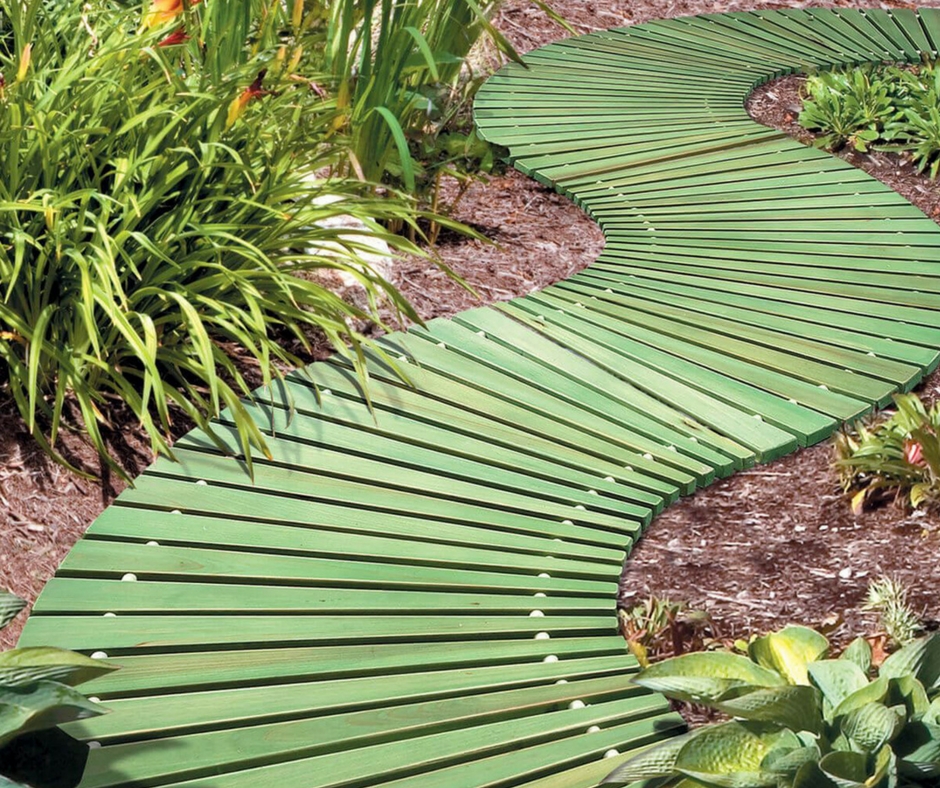 Allées de jardin en bois