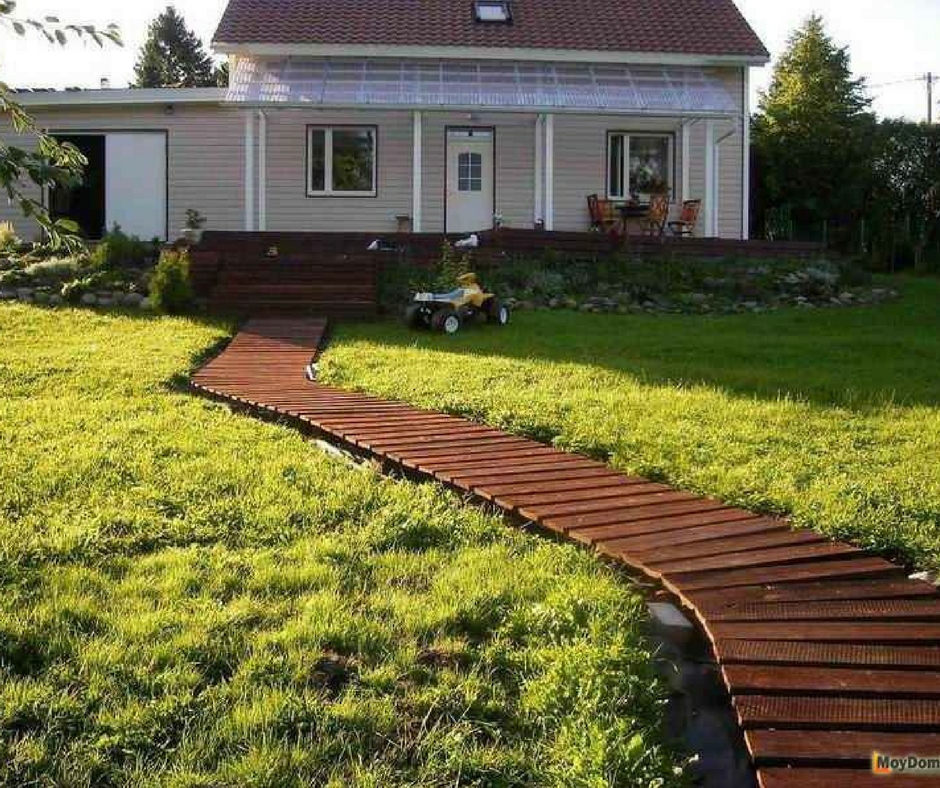 Allées de jardin en bois