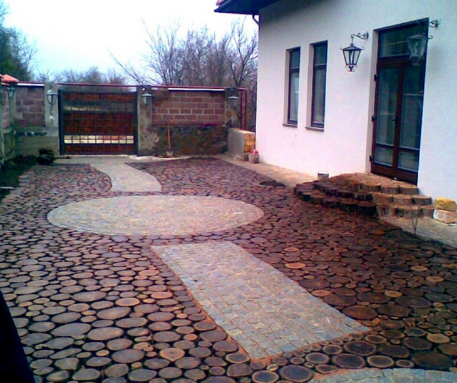 Allées de jardin en bois