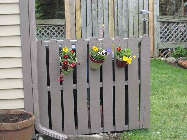 Clôture en palettes