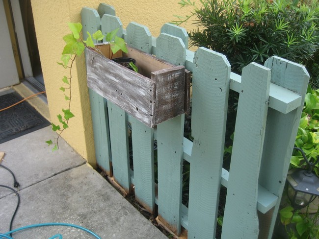 Clôture en palettes