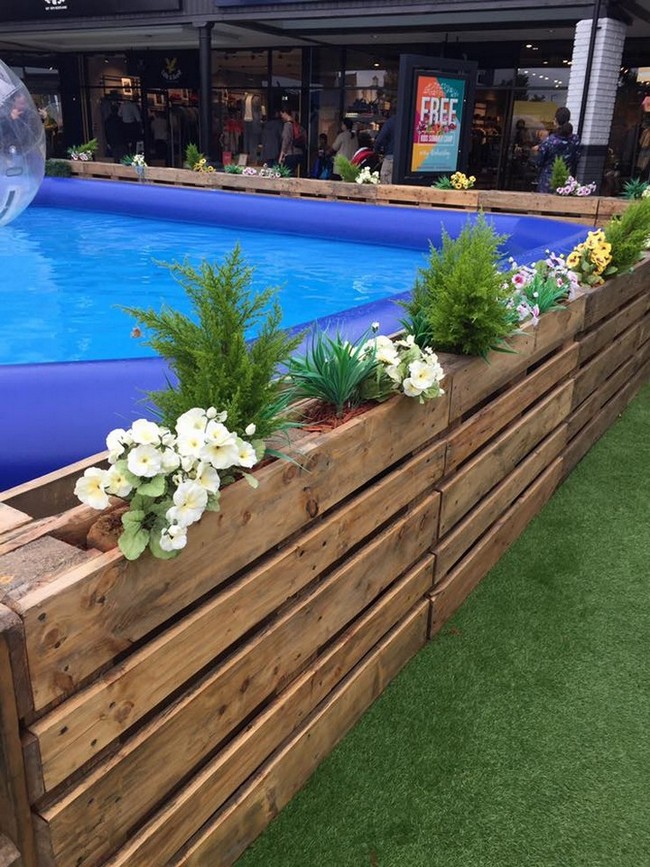 Clôture en palettes