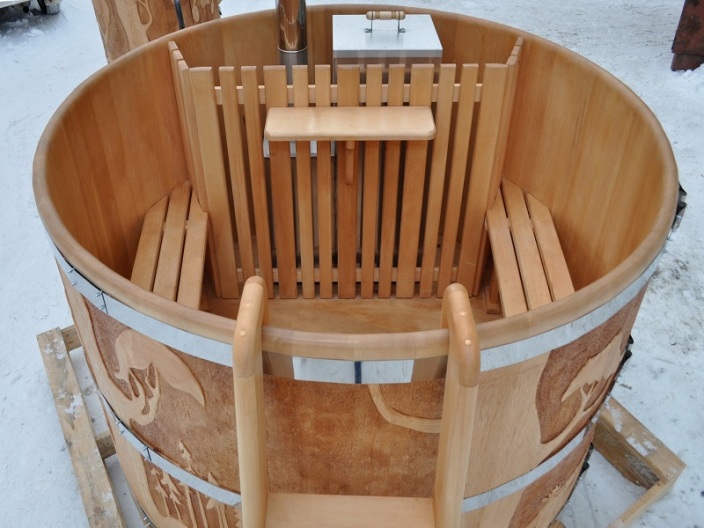 Police extérieure au feu de bois